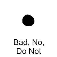 dot, circle, Letter O